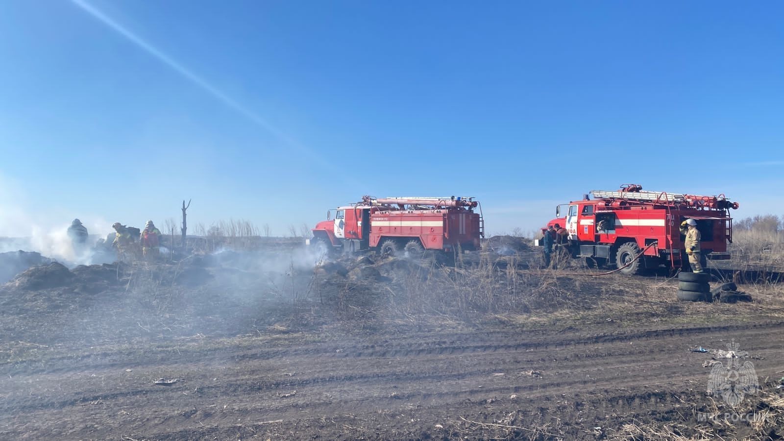 За сутки в Башкирии зарегистрировано более 30 случаев горения сухой травы - МЧС