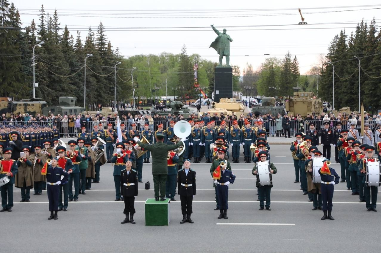 В Уфе прошел первый генеральный прогон парада Победы