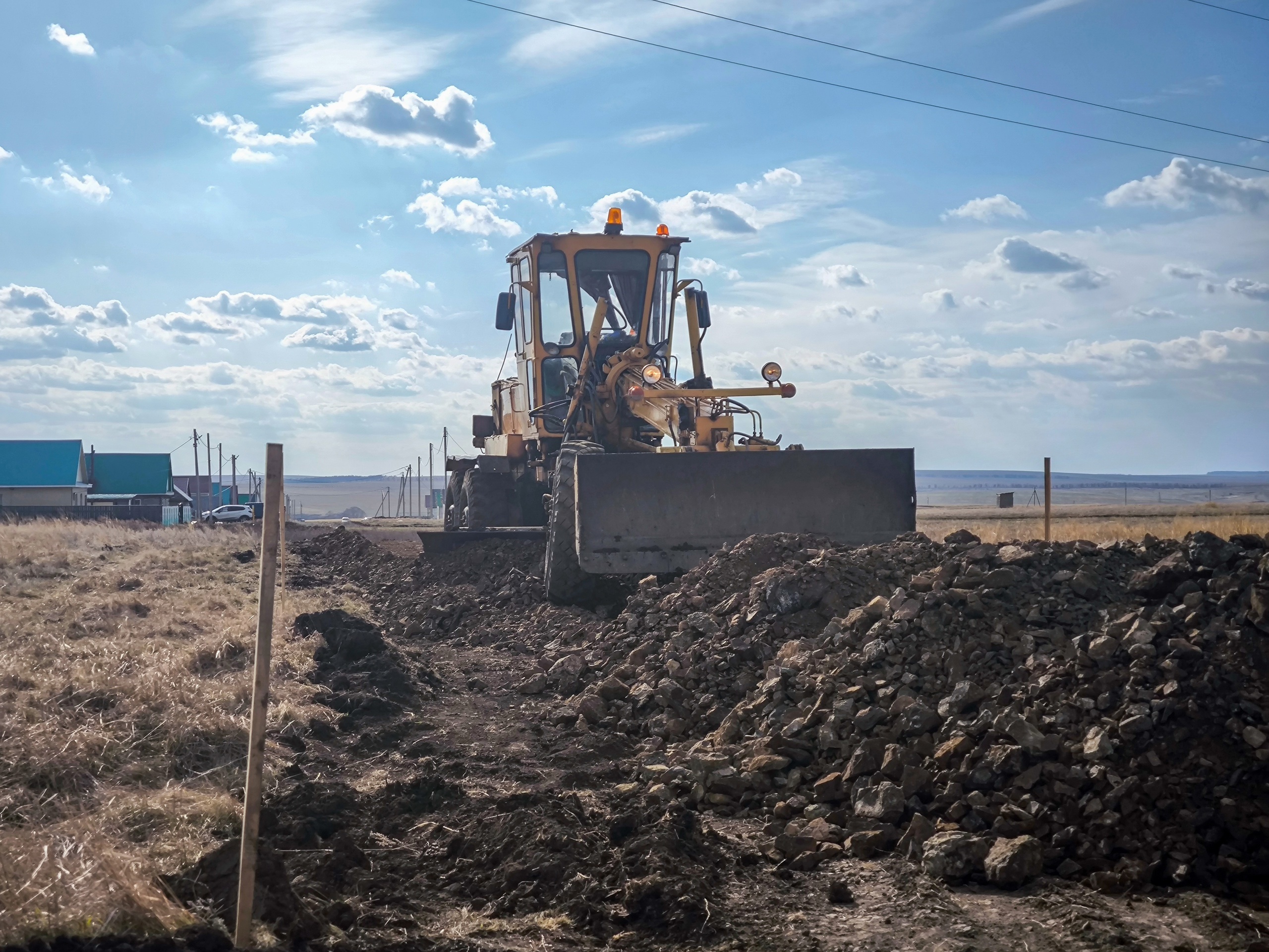 В селе Бурибай активно реализуются планы по улучшению инфраструктуры