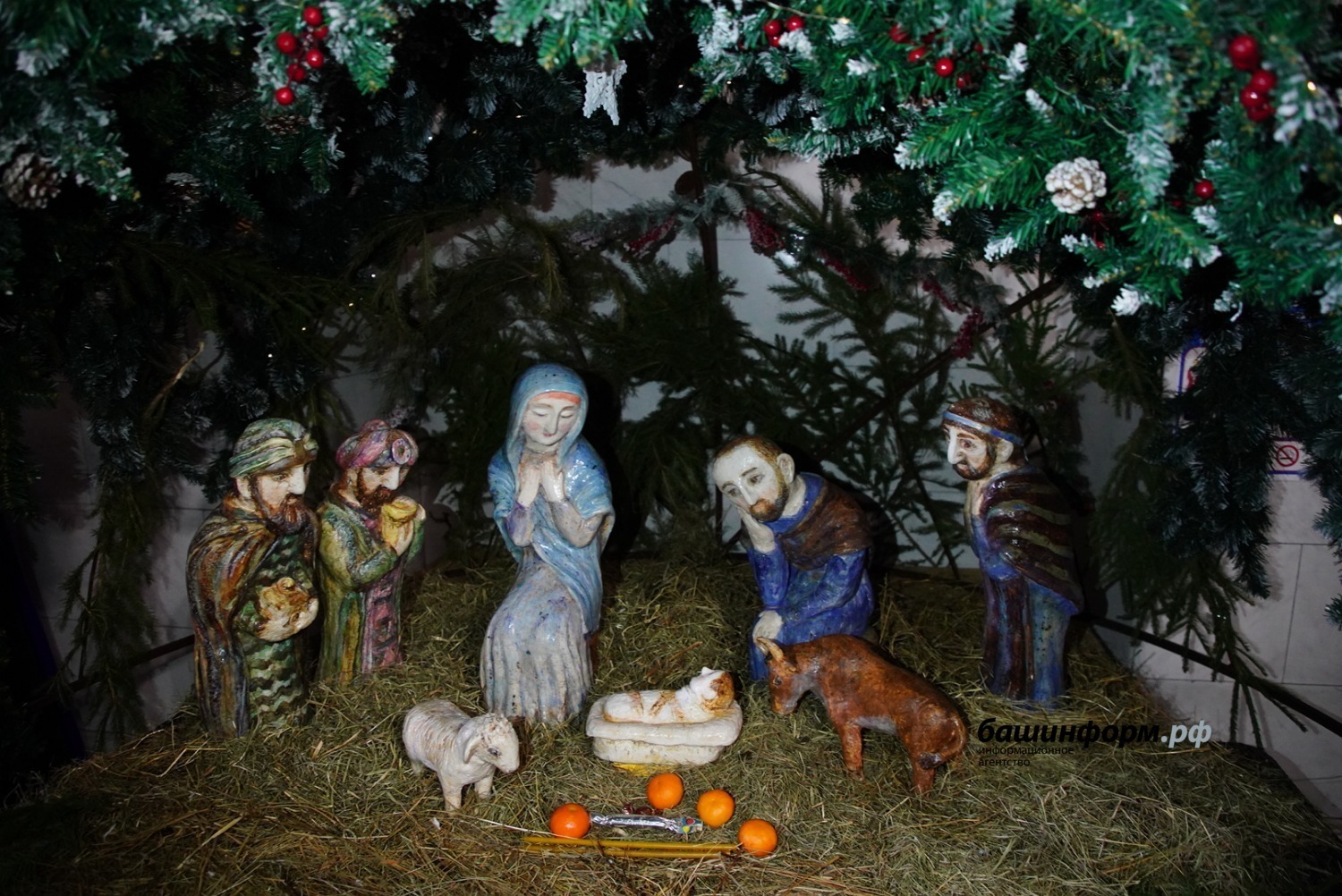 Как в Уфе прошли богослужения в ночь на Рождество – фоторепортаж