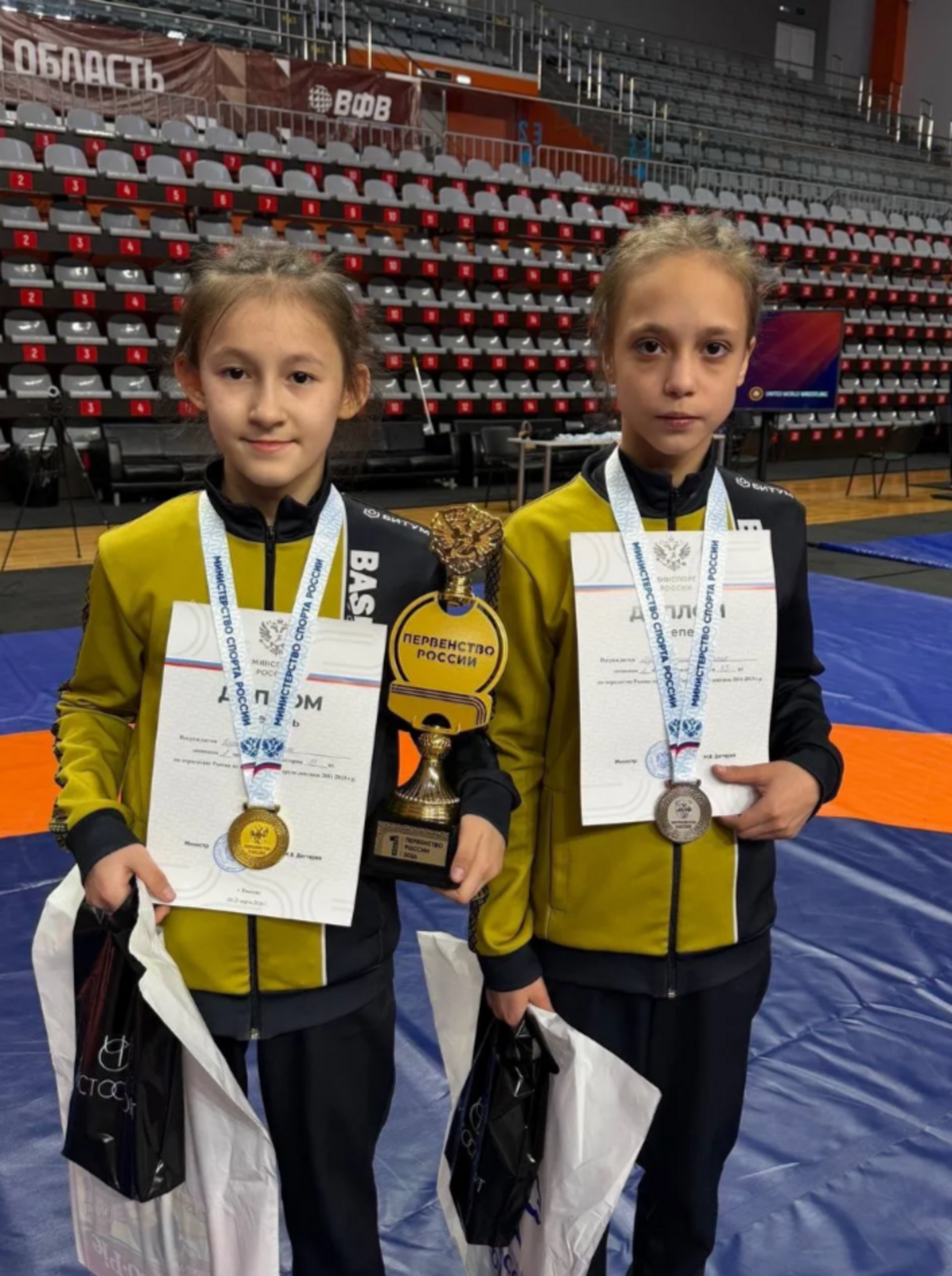 Юные борцы из Башкирии завоевали три медали на первенстве России