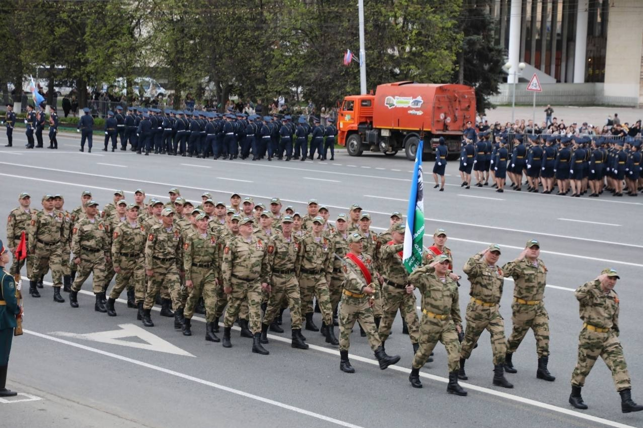 В Уфе прошел первый генеральный прогон парада Победы