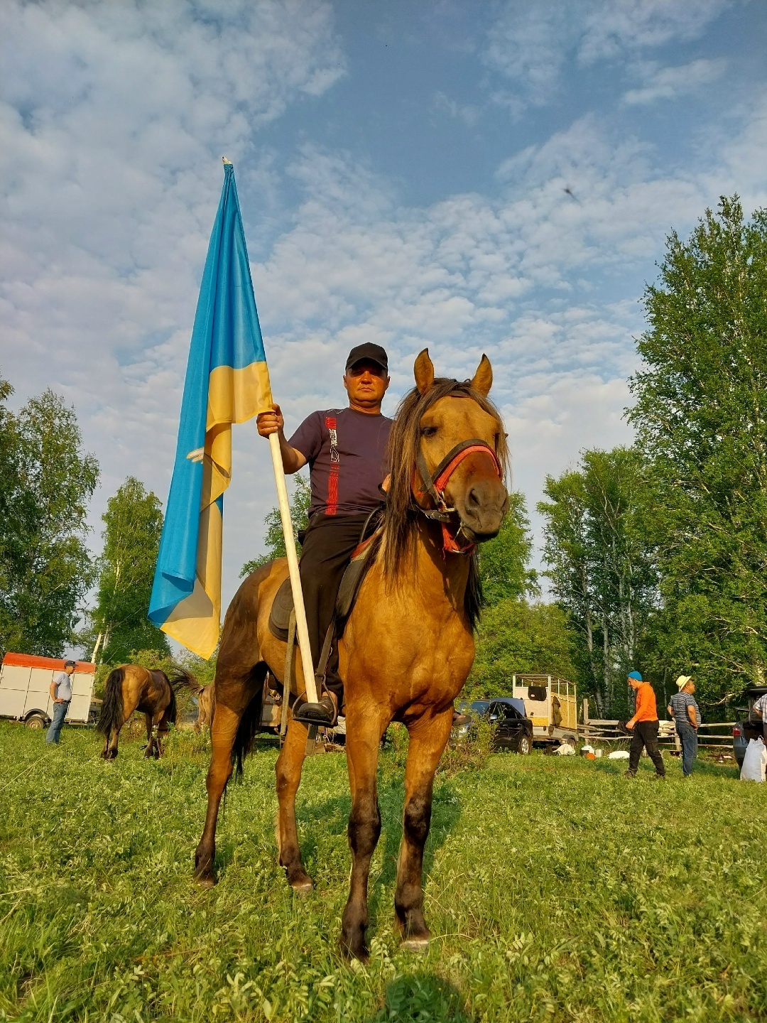 В душе мужчины конь с седлом и уздечкой
