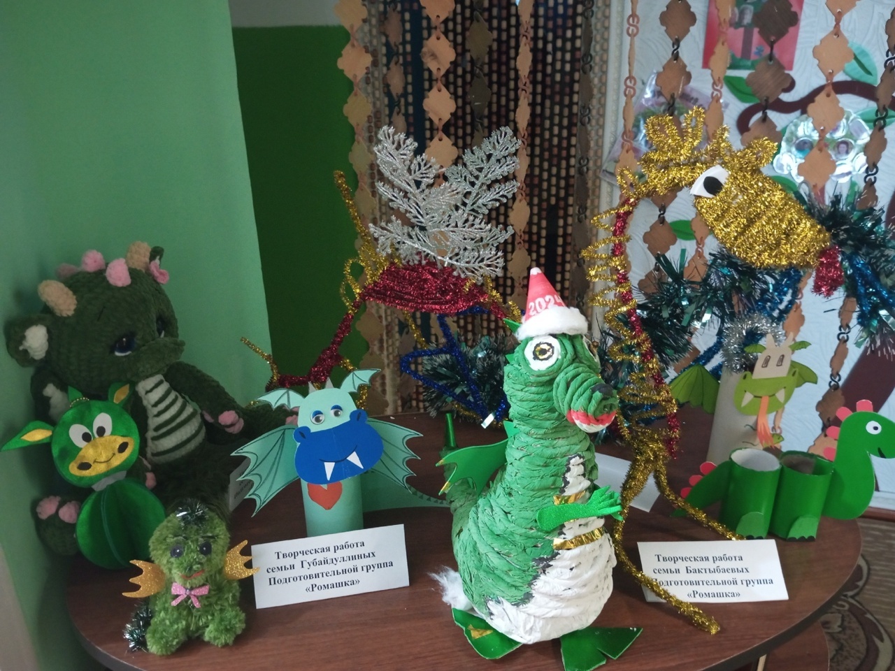 В канун Нового года в нашем детском саду "Йэйгор" прошел конкурс декоративно-прикладного творчества «Символ года-2024».