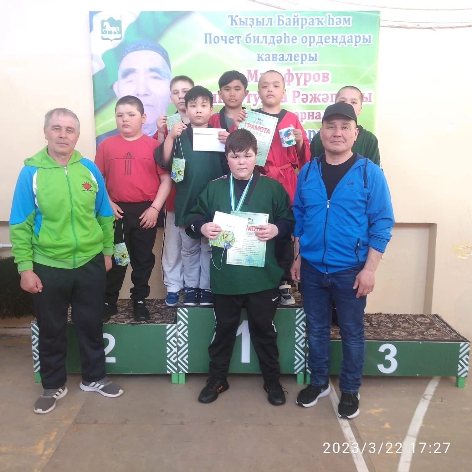 Юные борцы Хайбуллинского района стали призерами в соревнованиях в селе Амангильды