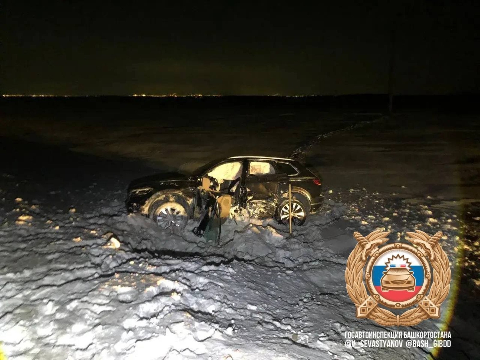 В Башкирии столкнулись четыре машины