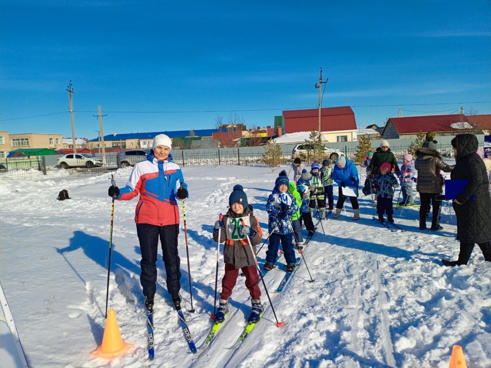 В Хайбуллах соревновались юные лыжники