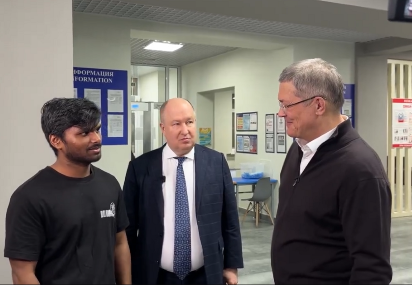 Безопасность и поддержка: Радий Хабиров встретился со студентами из Индии