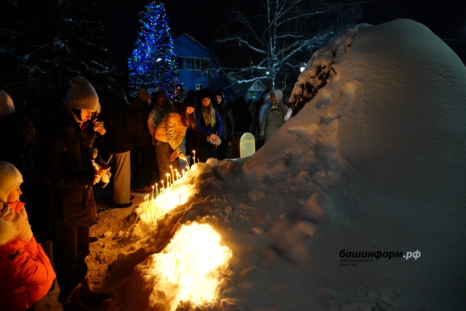 Как в Уфе прошли богослужения в ночь на Рождество – фоторепортаж
