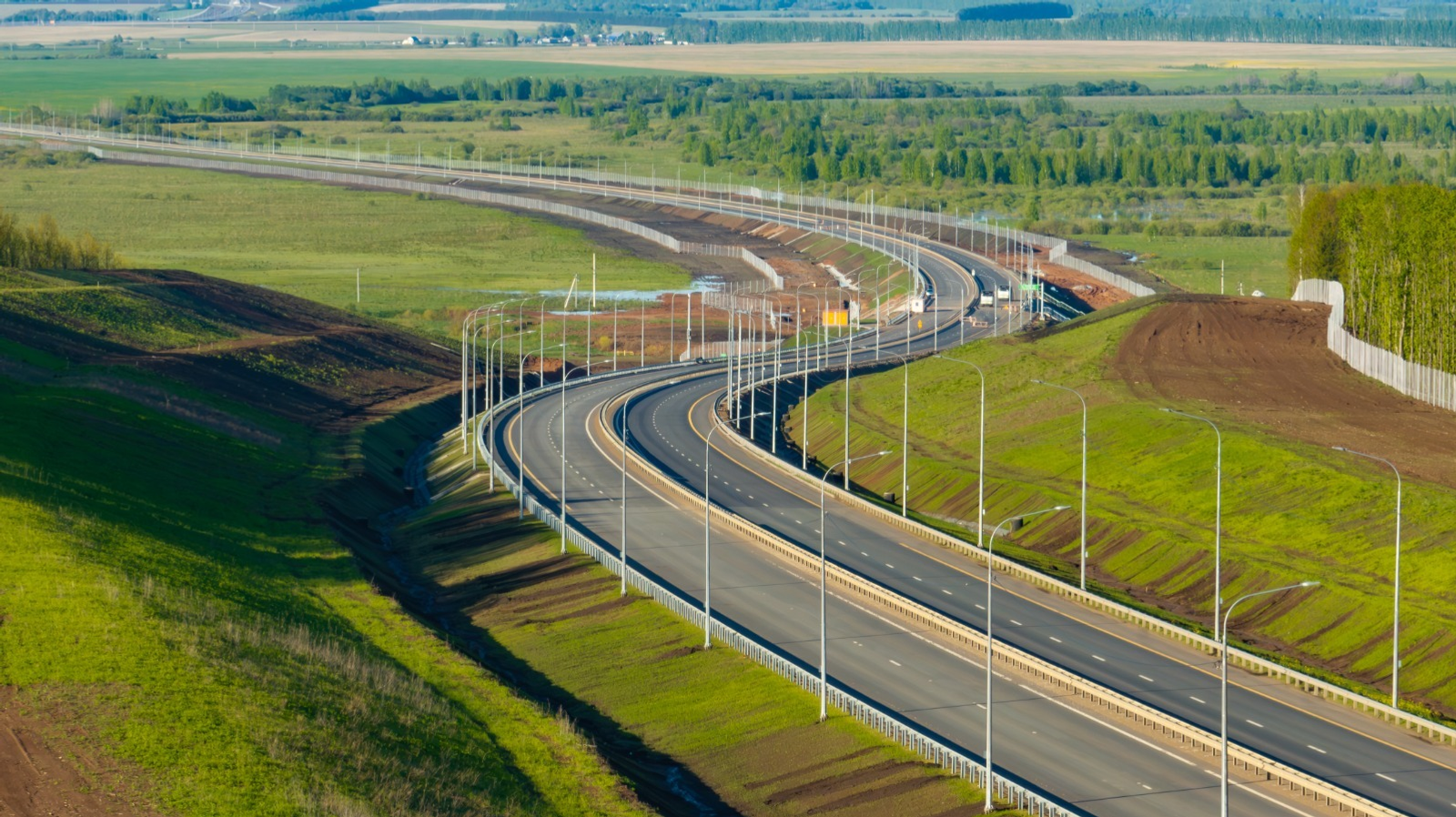 Готовность башкирского участка Дюртюли — Ачит трассы М-12 достигла 84%