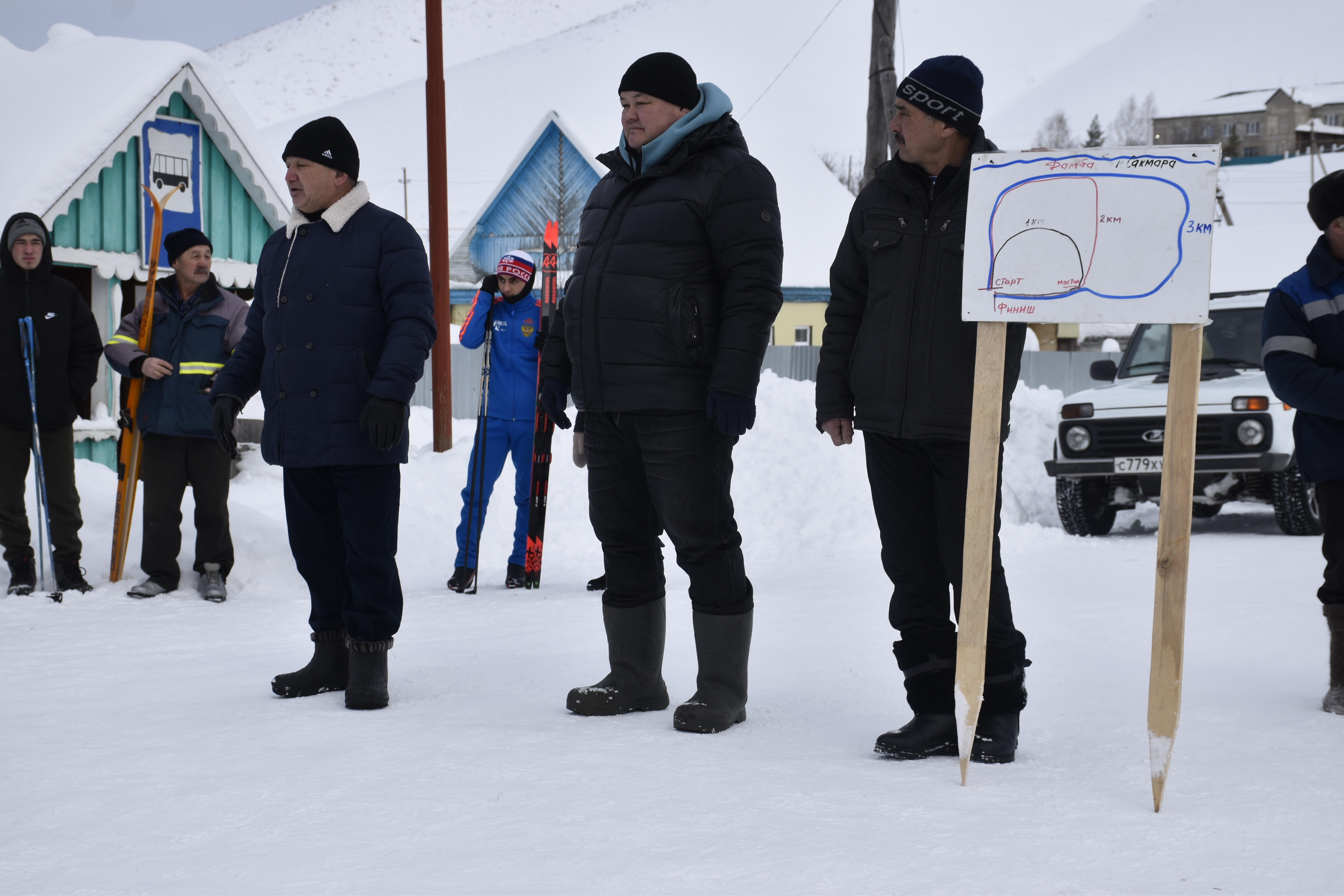 В селе Большеабишево прошли межрайонные соревнования по лыжным гонкам.