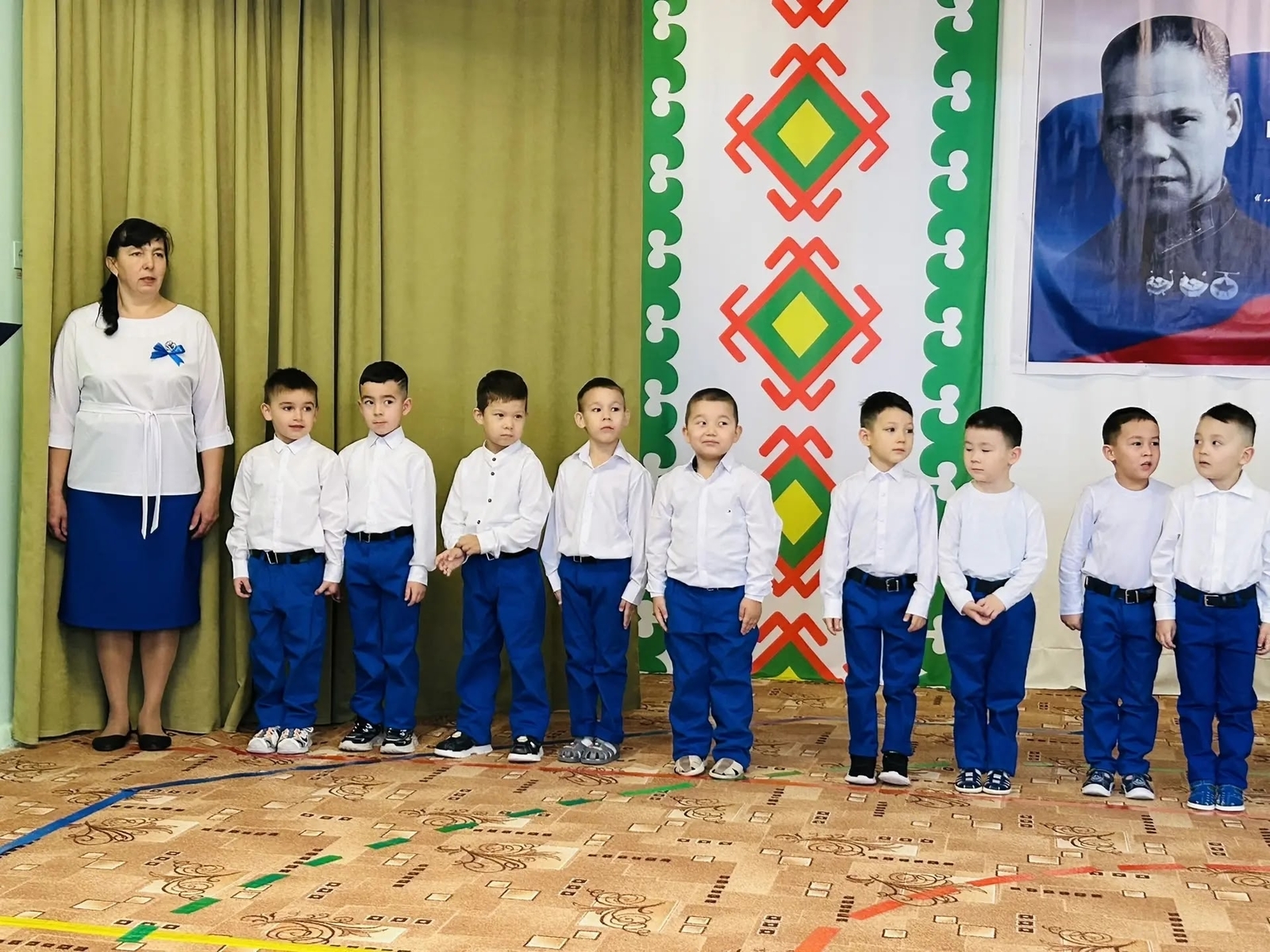 Юные шаймуратовцы садика "Радуга"